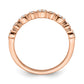 Pure Serenity 14k Rose Gold 1/5 Ct. Lab Grown Diamond VS/SI+ G+ Two Wedding Band Ring Set