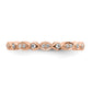 Pure Serenity 14k Rose Gold 1/5 Ct. Lab Grown Diamond VS/SI+ G+ Two Wedding Band Ring Set