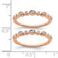 Pure Serenity 14k Rose Gold 1/5 Ct. Lab Grown Diamond VS/SI+ G+ Two Wedding Band Ring Set