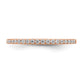 Pure Serenity 14k Rose Gold 1/6 Ct. Lab Grown Diamond VS/SI+ G+ Wedding Band Ring