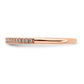 Pure Serenity 14k Rose Gold 1/15 Ct. Lab Grown Diamond VS/SI+ G+ Wedding Band Ring