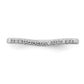 10k White Gold 1/10 Ct. Lab Grown Diamond VS/SI+ G+ Wedding Band Ring