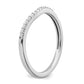 10k White Gold 1/10 Ct. Lab Grown Diamond VS/SI+ G+ Wedding Band Ring