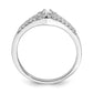 10k White Gold 1/3 Ct. Lab Grown Diamond VS/SI+ G+ Round Halo Engagement Ring