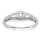 10k White Gold 1/3 Ct. Lab Grown Diamond VS/SI+ G+ Round Halo Engagement Ring