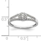 10k White Gold 1/3 Ct. Lab Grown Diamond VS/SI+ G+ Round Halo Engagement Ring