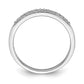 10k White Gold 1/10 Ct. Lab Grown Diamond VS/SI+ G+ Wedding Band Ring