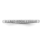 10k White Gold 1/10 Ct. Lab Grown Diamond VS/SI+ G+ Wedding Band Ring