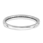 10k White Gold 1/10 Ct. Lab Grown Diamond VS/SI+ G+ Wedding Band Ring