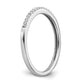 10k White Gold 1/10 Ct. Lab Grown Diamond VS/SI+ G+ Wedding Band Ring