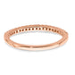 14k Rose Gold 1/5 Ct. Lab Grown Diamond VS/SI+ G+ Wedding Band Ring