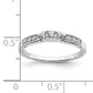 14k White Gold 1/4 Ct. Lab Grown Diamond VS/SI+ G+ Round Wedding Band Ring