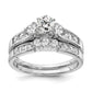 14k White Gold 5/8 Ct. Lab Grown Diamond VS/SI+ G+ Round Engagement Ring