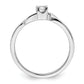 First Promise 14k White Gold 1/15 Ct. Lab Grown Diamond VS/SI+ G+ Petite Engagement Ring