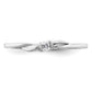 First Promise 14k White Gold 1/15 Ct. Lab Grown Diamond VS/SI+ G+ Petite Engagement Ring