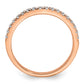 14k Rose Gold 1/3 Ct. Lab Grown Diamond VS/SI+ G+ Wedding Band Ring