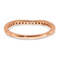 10k Rose Gold 1/3 Ct. Lab Grown Diamond VS/SI+ G+ Wedding Band Ring