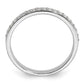 14k White Gold 1/5 Ct. Lab Grown Diamond VS/SI+ G+ Complete Wedding Band