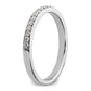 14k White Gold 1/5 Ct. Lab Grown Diamond VS/SI+ G+ Complete Wedding Band