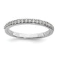 10k White Gold 1/5 Ct. Lab Grown Diamond VS/SI+ G+ Wedding Band Ring