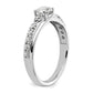 10k White Gold 3/4 Ct. Lab Grown Diamond VS/SI+ G+ Petite Engagement Ring