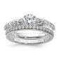 10k White Gold 3/4 Ct. Lab Grown Diamond VS/SI+ G+ Petite Engagement Ring