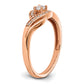 14k Rose Gold 1/5 Ct. Lab Grown Diamond VS/SI+ G+ Petite Engagement Ring