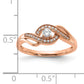 14k Rose Gold 1/5 Ct. Lab Grown Diamond VS/SI+ G+ Petite Engagement Ring