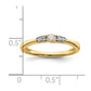 14k Yellow Gold 1/8 Ct. Lab Grown Diamond VS/SI+ G+ Complete Petite Engagement Ring