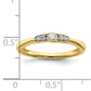 14k Yellow Gold 1/8 Ct. Lab Grown Diamond VS/SI+ G+ Petite Engagement Ring