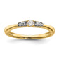 14k Yellow Gold 1/8 Ct. Lab Grown Diamond VS/SI+ G+ Complete Petite Engagement Ring