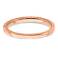 14k Rose Gold 1/4 Ct. Lab Grown Diamond VS/SI+ G+ Wedding Band Ring