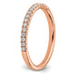 14k Rose Gold 1/4 Ct. Lab Grown Diamond VS/SI+ G+ Wedding Band Ring