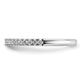 14k White Gold 1/4 Ct. Lab Grown Diamond VS/SI+ G+ Wedding Band Ring