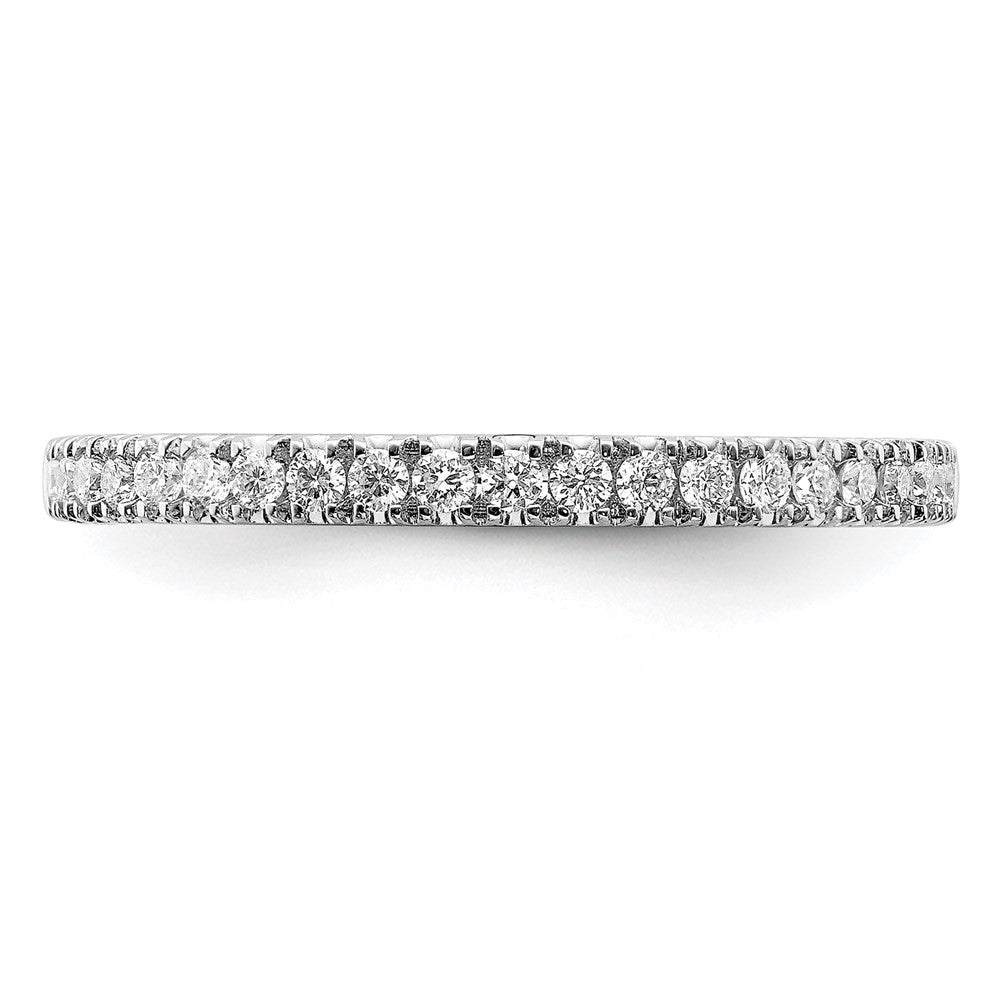 14k White Gold 1/4 Ct. Lab Grown Diamond VS/SI+ G+ Complete Wedding Band