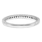 14k White Gold 1/4 Ct. Lab Grown Diamond VS/SI+ G+ Wedding Band Ring