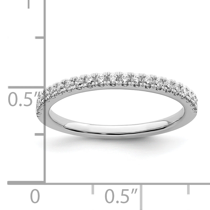 14k White Gold 1/4 Ct. Lab Grown Diamond VS/SI+ G+ Wedding Band Ring