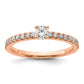 14k Rose Gold 1/2 Ct. Lab Grown Diamond VS/SI+ G+ Round Engagement Ring