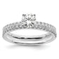 14k White Gold 3/4 Ct. Lab Grown Diamond VS/SI+ G+ Round Engagement Ring