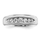 14K White Gold Lab Grown Diamond. VS/SI+ G+ Double Miligrain Mens Ring