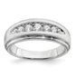 14K White Gold Lab Grown Diamond. VS/SI+ G+ Double Miligrain Mens Ring