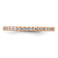 14k Rose Gold 1/4 Ct. Lab Grown Diamond VS/SI+ G+ Wedding Band Ring