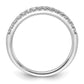 14k White Gold 1/4 Ct. Lab Grown Diamond VS/SI+ G+ Complete Wedding Band