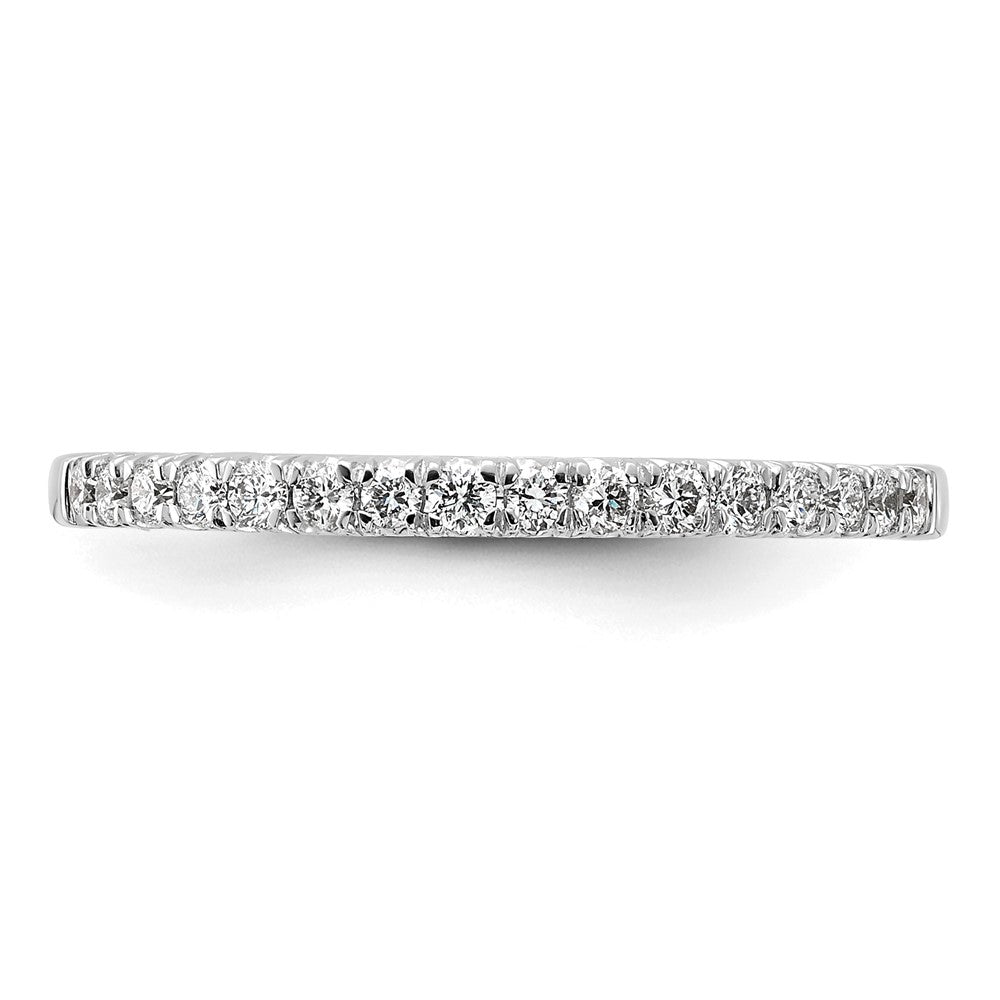 14k White Gold 1/4 Ct. Lab Grown Diamond VS/SI+ G+ Complete Wedding Band