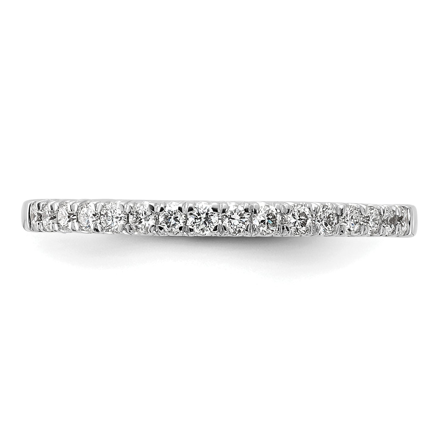 14k White Gold 1/4 Ct. Lab Grown Diamond VS/SI+ G+ Wedding Band Ring