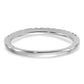 14k White Gold 1/4 Ct. Lab Grown Diamond VS/SI+ G+ Complete Wedding Band