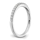 14k White Gold 1/4 Ct. Lab Grown Diamond VS/SI+ G+ Complete Wedding Band