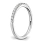 14k White Gold 1/4 Ct. Lab Grown Diamond VS/SI+ G+ Wedding Band Ring