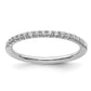 14k White Gold 1/4 Ct. Lab Grown Diamond VS/SI+ G+ Complete Wedding Band