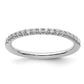 14k White Gold 1/4 Ct. Lab Grown Diamond VS/SI+ G+ Wedding Band Ring